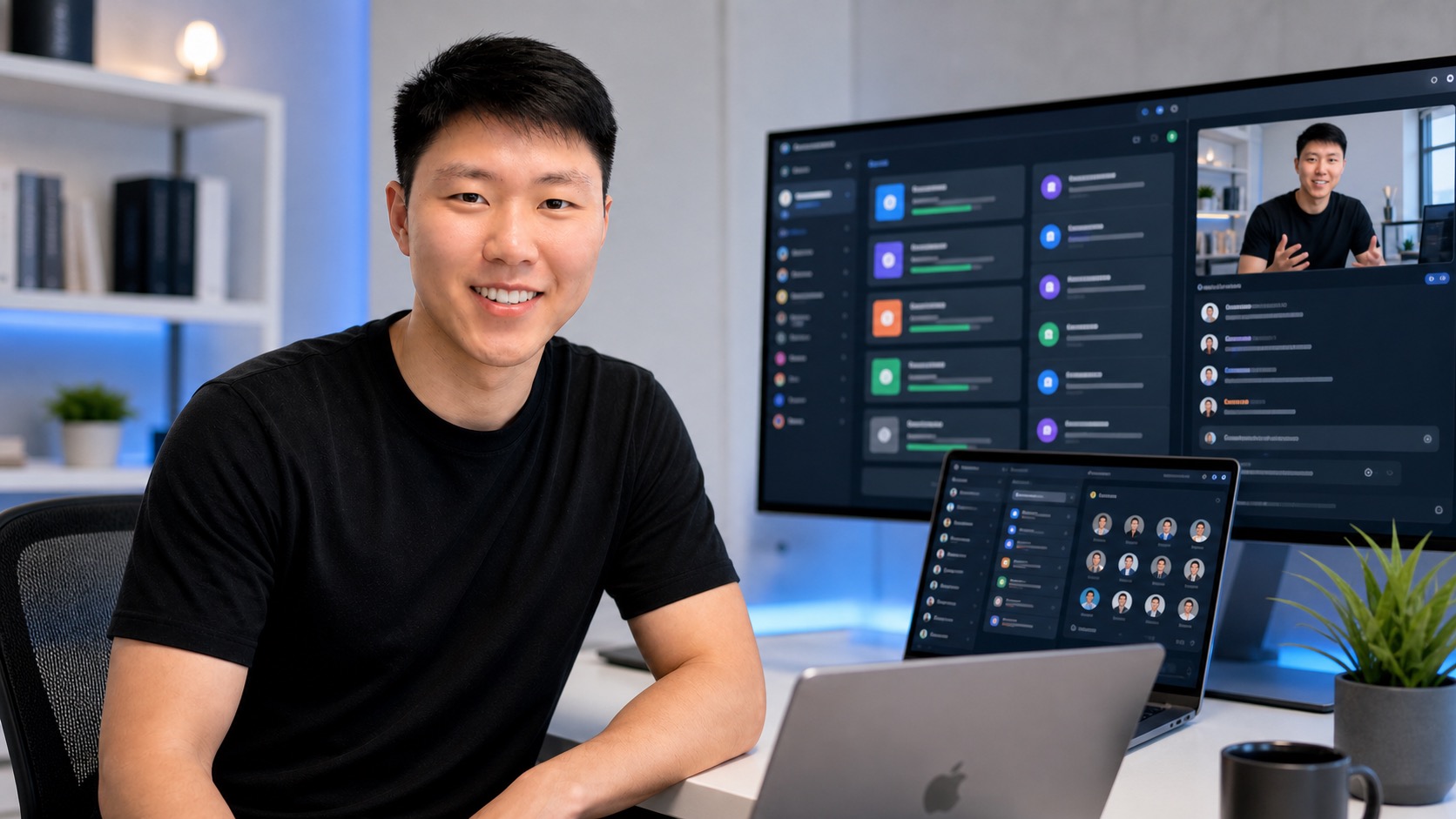 Eric Tech hosting an AI community live masterclass